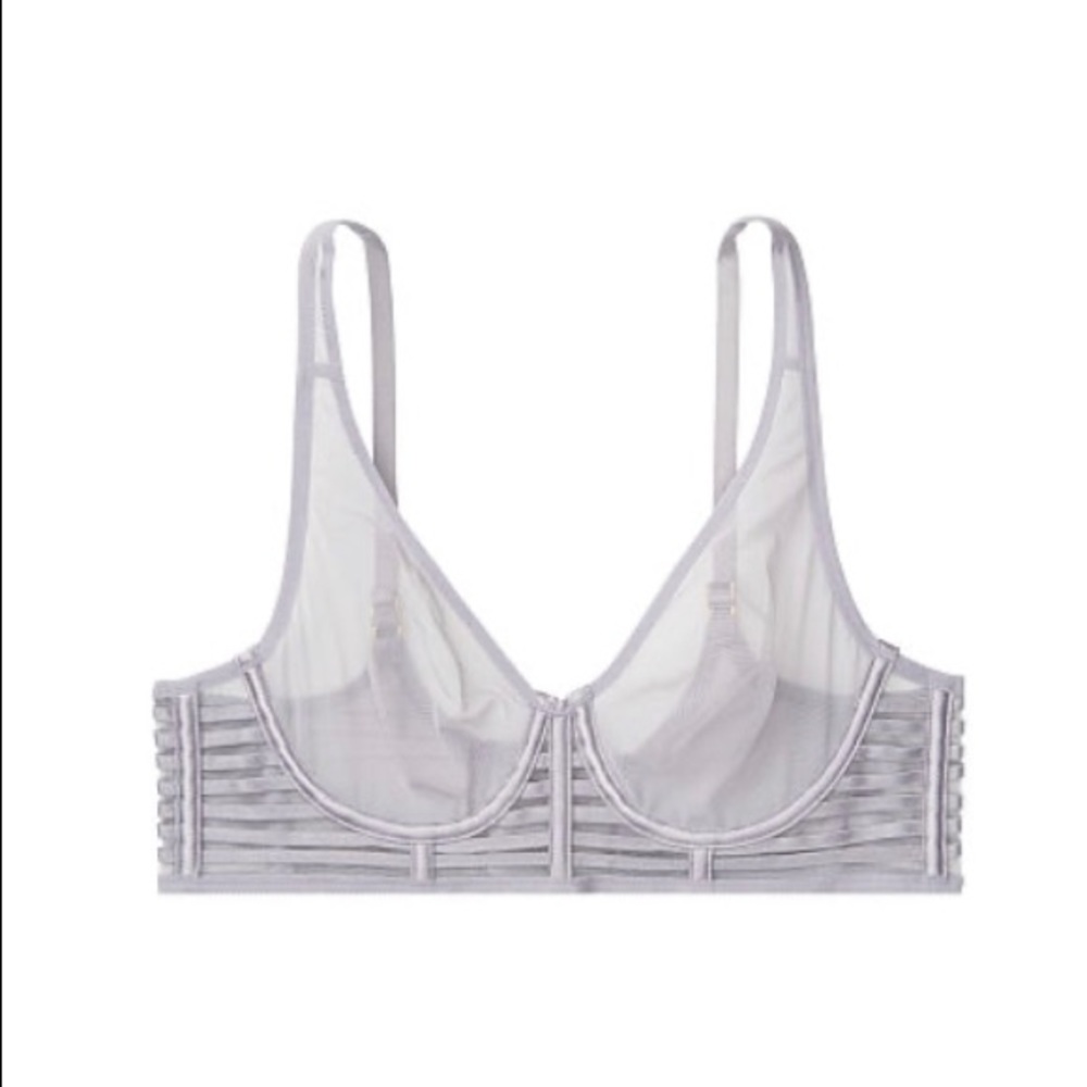 NWOT Victoria’s Secret Unlined Mesh Plunge Bra